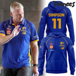 West Coast Eagles Coach Adam Simpson Hoodie Pants Cap