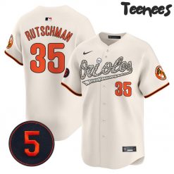 Baltimore Orioles Halloween Cream Baseball Jersey