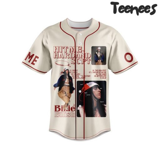 Billie Eilish Hit Me Hard And Soft Baseball Jersey