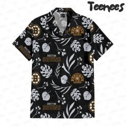 Boston Bruins Icebound Elegance Hawaiian Shirt