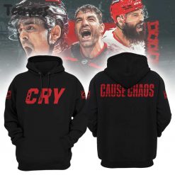 Carolina Hurricanes CRY Cause Chaos Black Hoodie