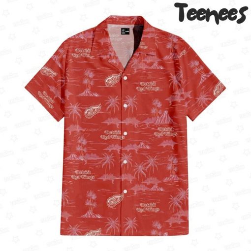 Detroit Red Wings Island Breeze Hawaiian Shirt