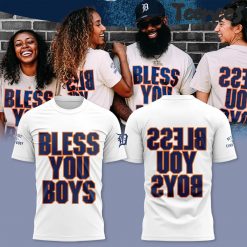 Detroit Tigers Bless You Boys White T-Shirt