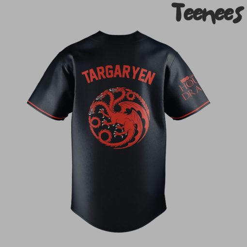 Detroit Tigers x House of the Dragon Targaryen Black Baseball Jersey