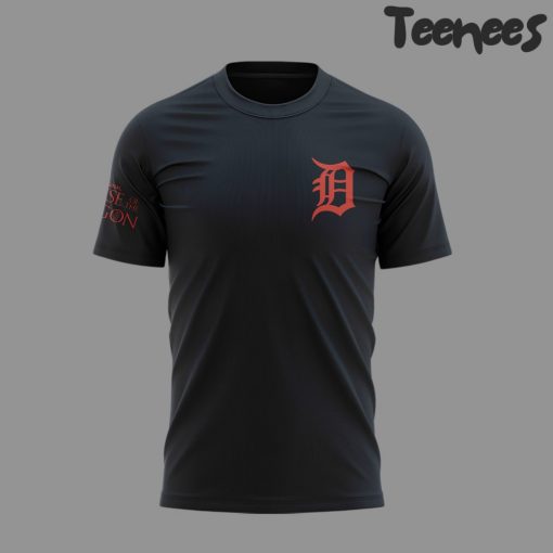 Detroit Tigers x House of the Dragon Targaryen Black T-Shirt