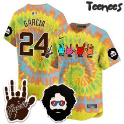 Grateful Dead Jerry Garcia Tribute Night Yellow Baseball Jersey