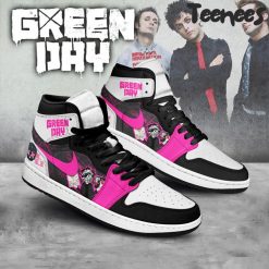 Green Day Black Pink Air Jordan 1 Shoes