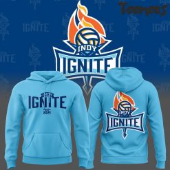 Indy Ignite Pro Volleyball 2024 Blue Hoodie