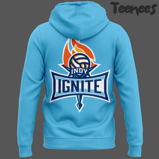 Indy Ignite Pro Volleyball 2024 Blue Hoodie