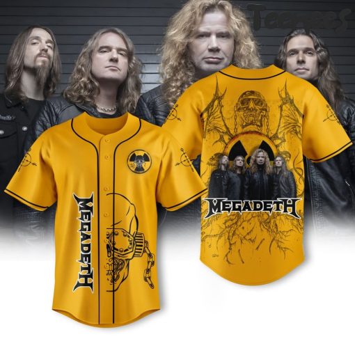 Megadeth Gold Baseball Jersey