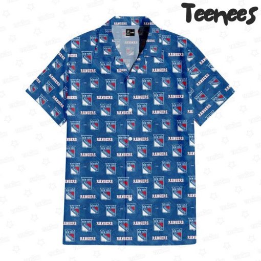 New York Rangers Frozen Rivals Hawaiian Shirt