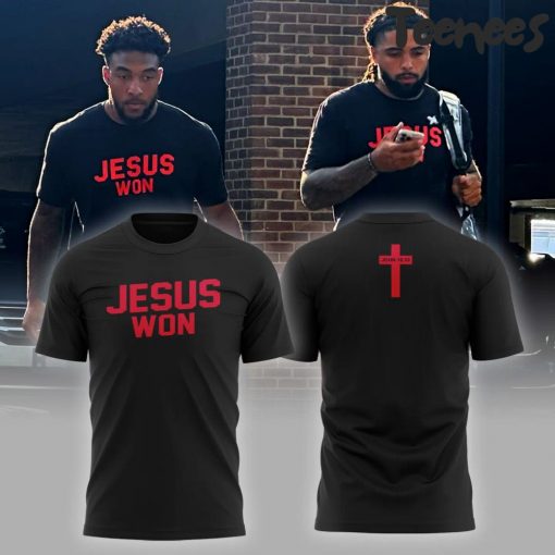 Ohio State Jesus Won Black Tee