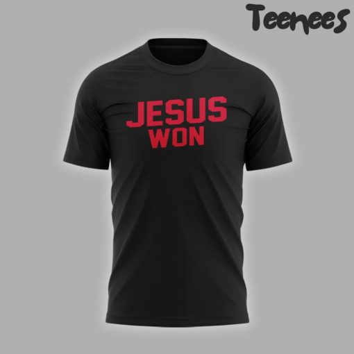 Ohio State Jesus Won Black Tee