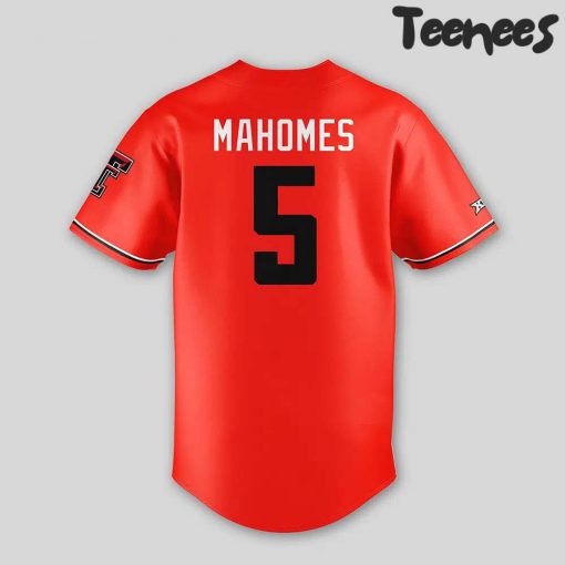 Patrick Mahomes Texas Tech Red Raiders Baseball Jersey