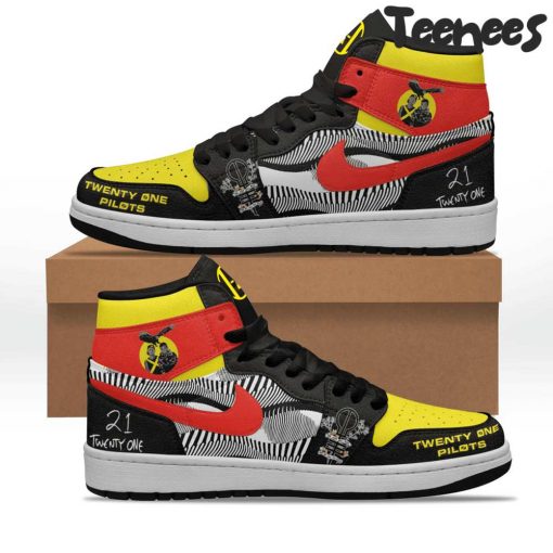 Twenty One Pilots Black Air Jordan 1 Shoes