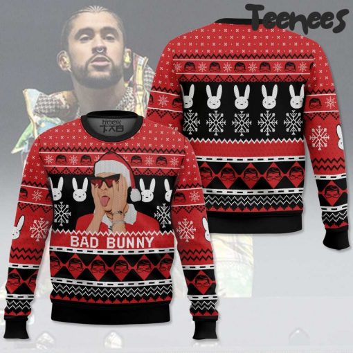 Bad Bunny Ugly Christmas Sweater