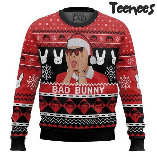 Bad Bunny Ugly Christmas Sweater