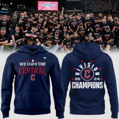 Cleveland Guardians 2024 AL Central Division Champions Hoodie Pants Cap