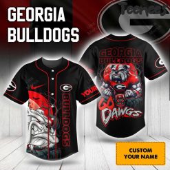 Georgia Bulldogs NCAA Go Dawgs Baseball Jersey