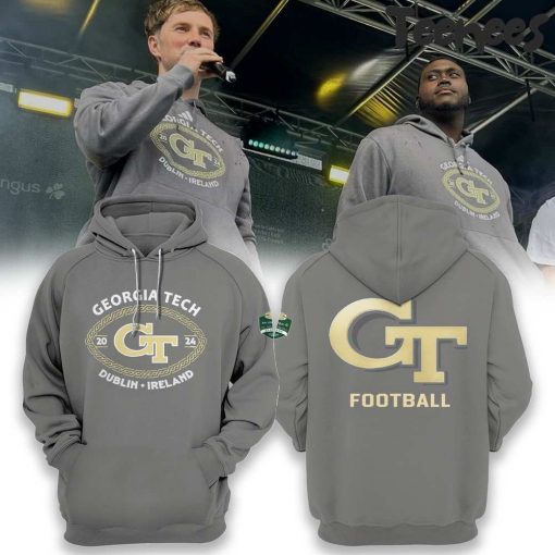 Georgia Tech Football Grey Hoodie Pants Cap