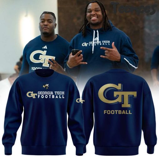 Georgia Tech Football Navy Sweatshirt