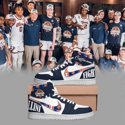 Illini Illinois Fighting Illini Basketball Air Jordan 1 Shoes