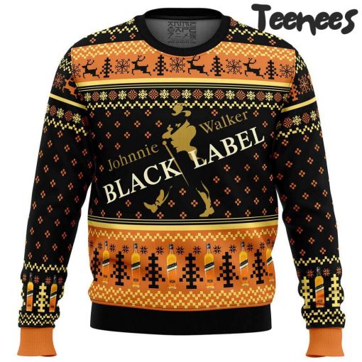 Johnnie Walker Black Label Ugly Christmas Sweater