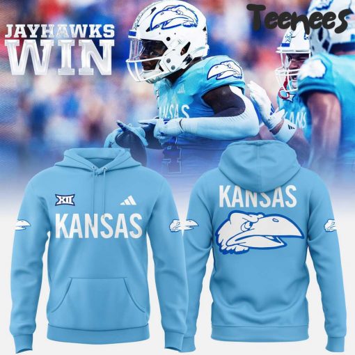 Kansas Jayhawks Win Light Blue Hoodie