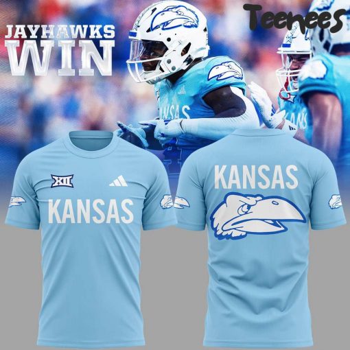 Kansas Jayhawks Win Light Blue T-Shirt