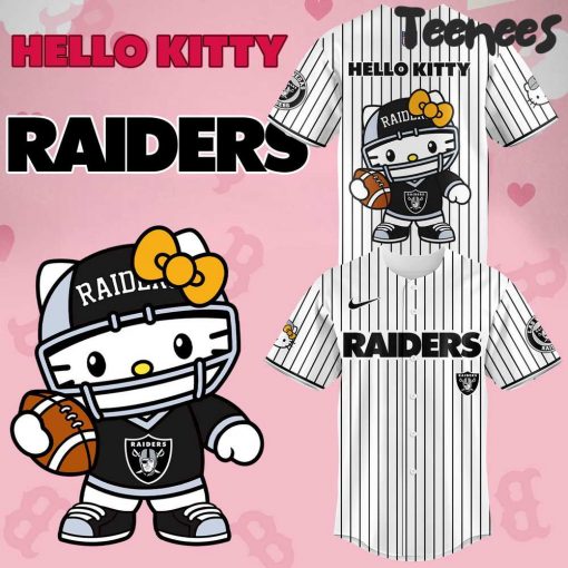 Las Vegas Raiders Hello Kitty Baseball Jersey