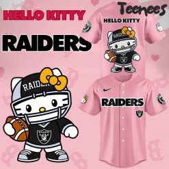 Las Vegas Raiders Hello Kitty Pink Jersey