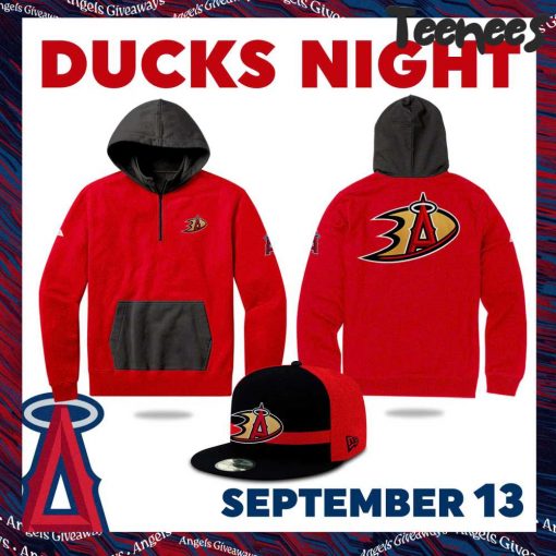 Los Angeles Angels Ducks Night Hoodie