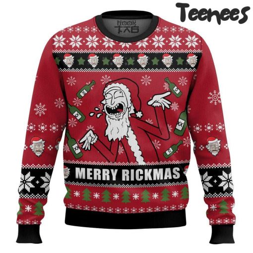 Merry Rickmas Rick & Morty Ugly Christmas Sweater