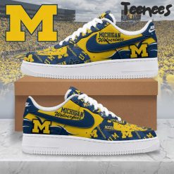 Michigan Wolverines NCAA Air Force 1 Shoes