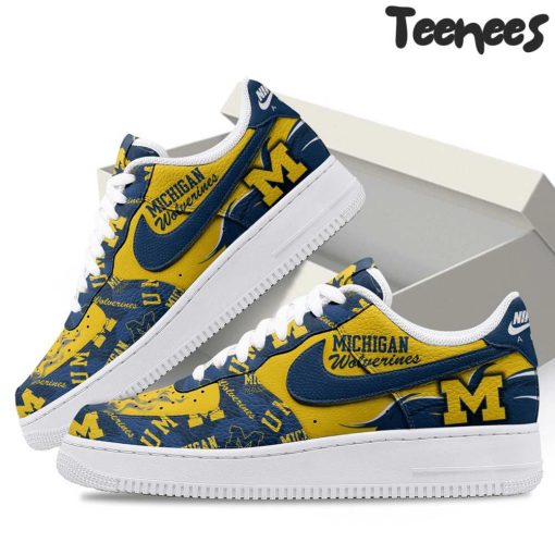 Michigan Wolverines NCAA Air Force 1 Shoes