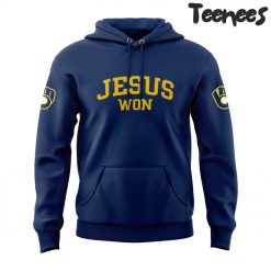 Milwaukee Brewers Jesus Won Hoodie