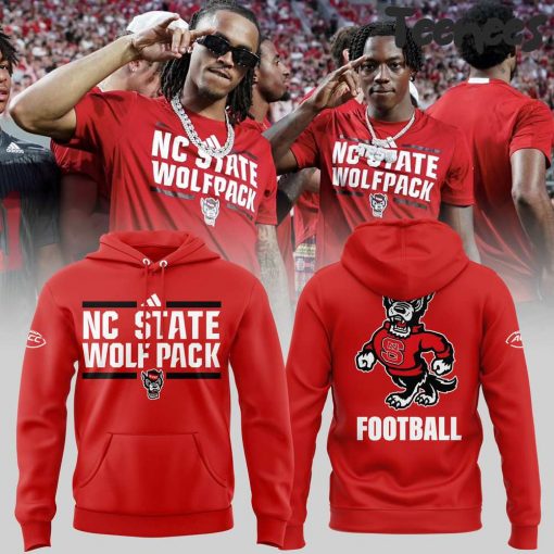 NC State Wolfpack Football Red Hoodie Pants Cap