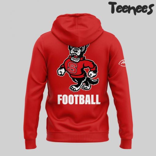 NC State Wolfpack Football Red Hoodie Pants Cap