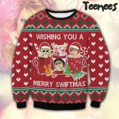 Taylor Swift Wishing You A Merry Swiftmas Ugly Christmas Sweater