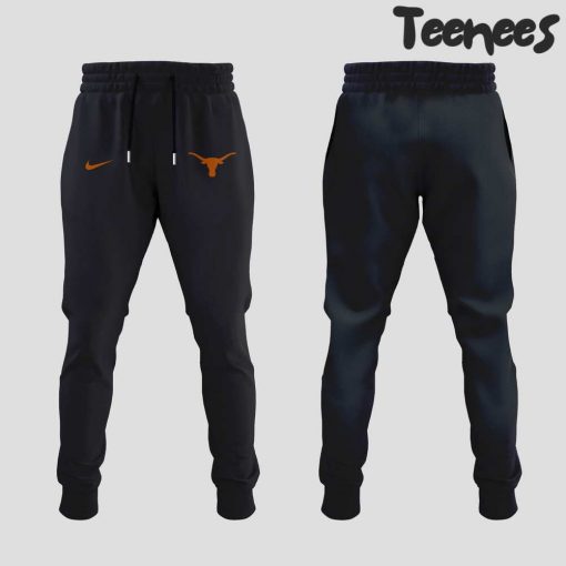 Texas Longhorns Hook em Horns Black Hoodie Pants Cap