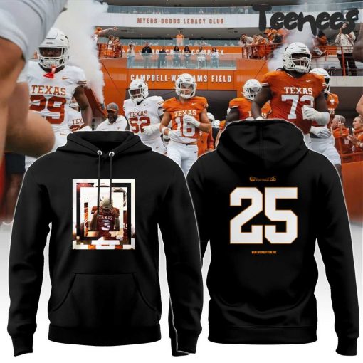 Texas Longhorns Team Official Number 25 Logo Hoodie